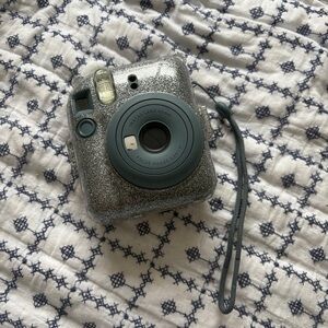 Instax Silver Glitter Camera